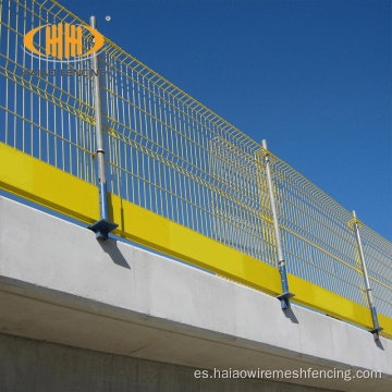 Sistema de barrera temporal de protección de borde de acero de alta seguridad